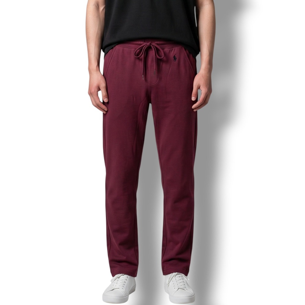 NWT Polo Ralph Lauren Sleepwear Jogger Pants Mens Size Small S Burgundy